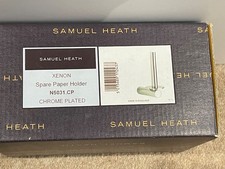 Samuel Heath Xenon Spare Toilet  Paper Roll Holder N5031  Chrome Plated finish