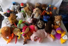 Ty Beanie Babies JOB LOT BUNDLE  of 5 mixed  " ANIMALS "
