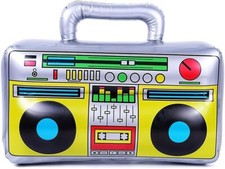 Inflatable boombox prop 80s - boombox,