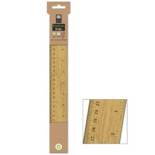 Bamboo Ruler - School Eco Wooden Office Stationery 30cm 12"