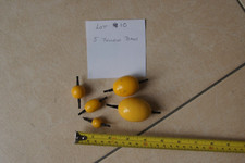 Fishing Pike floats/weights- job lot of 5 assorted unbranded  pre-owned Lot 10
