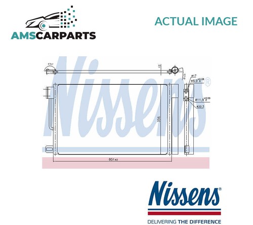Air con condenser 94973 - condenser,