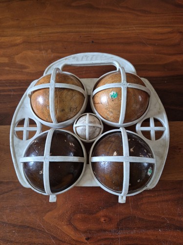 Vintage bocce ball set - bocce,