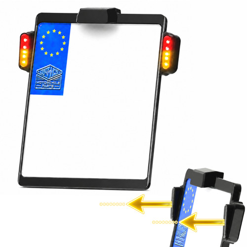 Iron optics license plate - iron,