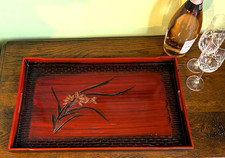 LARGE VINTAGE LACQUER WARE