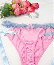 Satin Pink Lace Frilly