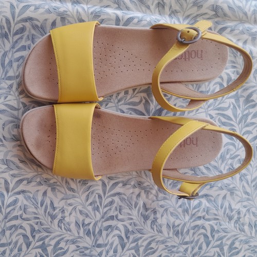 Hotter yellow leather sandals