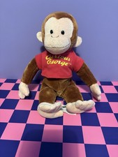 Curious George Soft Toy 10” Universal Studios Chimpanzee Plush Monkey VGC
