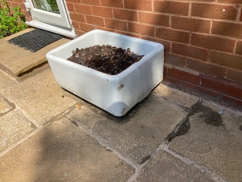 Belfast sink for garden