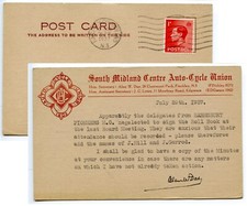 MOTOR CYCLE G.B. 1937 Printed