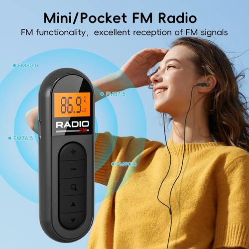 Mini digital lcd radio - fm,