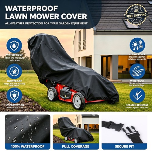 Waterproof lawn mower - mower, cover
