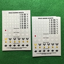 Warhammer 40k Aspace Marine Scout Scouts Transfers Lot Marines Games Workshop 🟢