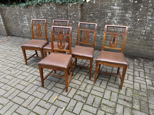 Set five antique french - of,