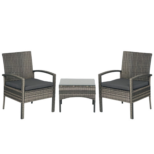 Outsunny 3pc garden rattan - 3pc,