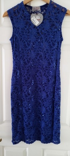 Blue lace sequin - blue, size