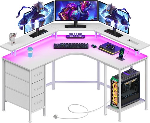 Shaped gaming desk corner - gaming,