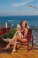VTG Helmut Newton Print Fashion Daryl Hannah American Vogue Photo 1984 Mat 15x20