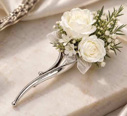 Antique style silver - antique, posy