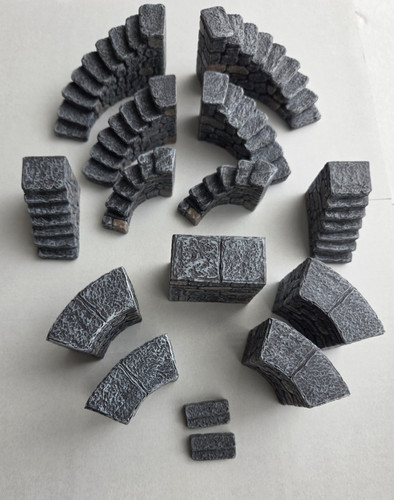 Dwarven forge castle stairs - forge,