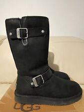 UGG Sutter Black Boots Size 4.5 UK (6 US) Original Box Hardly Worn