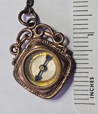 Compass Gold Plated Onyx Back
