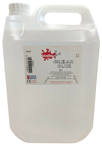 Scola litre clear pva glue - scola,