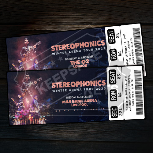 Stereophonics mock ticket - mock,