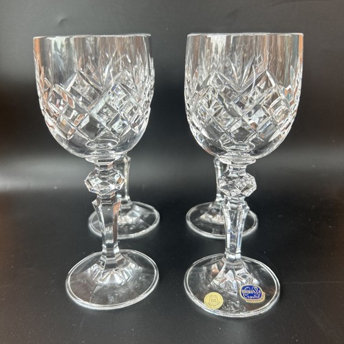 Set bohemian cut crystal - 4,
