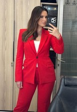 Zara  New RED Fitted Blazer