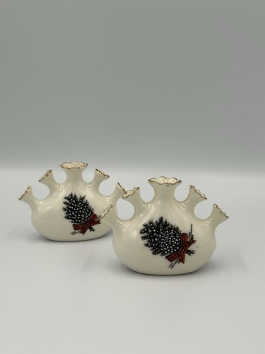 Pair antique finger posy - 5-finger,