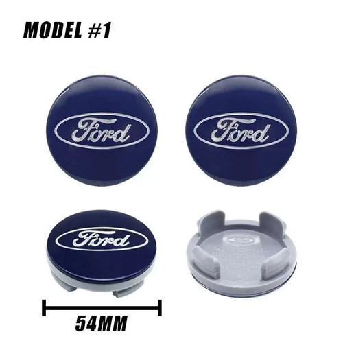 54mm blue ford alloy wheel - 4x,