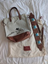 Etro beige cloth handbag