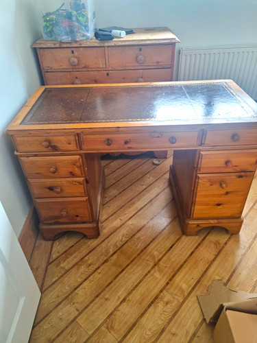 Ducal pine pedestal - pine, desk