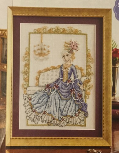 Cross stitch chart rococo - cross,