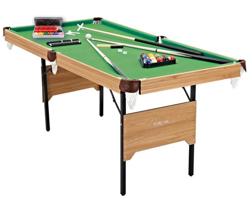 Pureline 6ft folding snooker - folding,