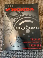1998 Honda TRX 450 S Quad bike manual