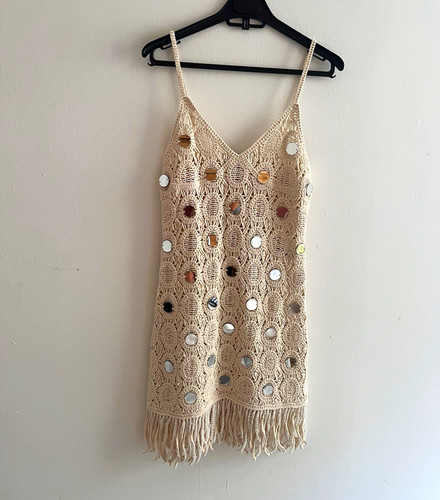 Zara beige crochet - crochet, &