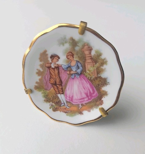 Limoges mini gilt plate - gilt,
