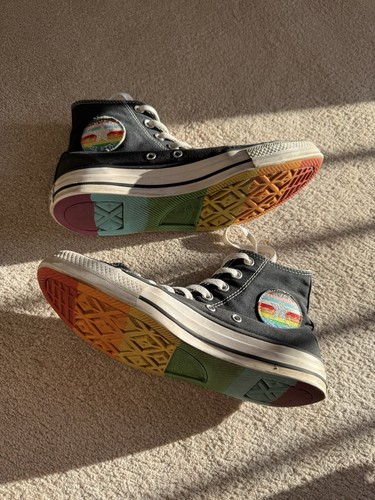 Converse black unisex custom - black,