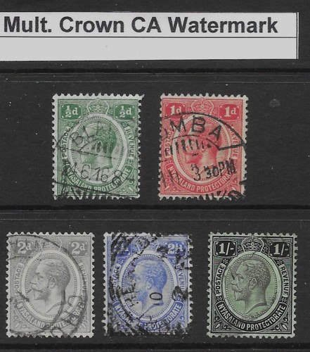 Nyasaland kg5 five 1913 - nyasaland,