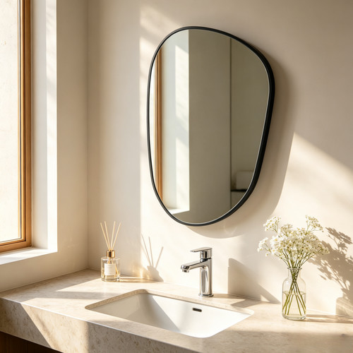 Irregular black bathroom - irregular,