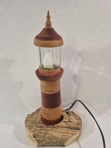 Handmade wooden lighthouse - handmade,