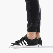 adidas Originals Nizza Trainers - All Sizes Available - Black/White (CQ2332)