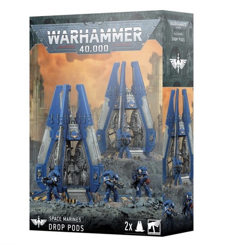 Space marines drop pods - space,