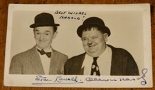 LAUREL & HARDY HAND SIGNED