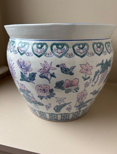 Chinese fish bowl jardiniere - chinese,