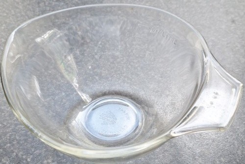 Pyrex vintage clear glass - pyrex,