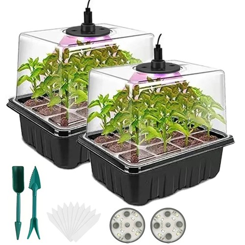 Pack seed starter trays with - starter,