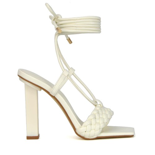 Womens strappy woven sandals - strappy,